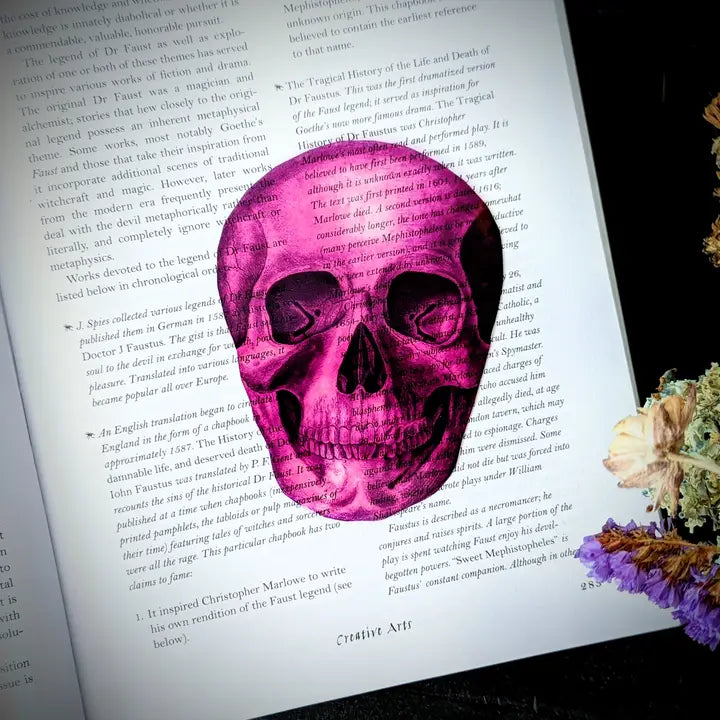 Pink Skull - Bookmark