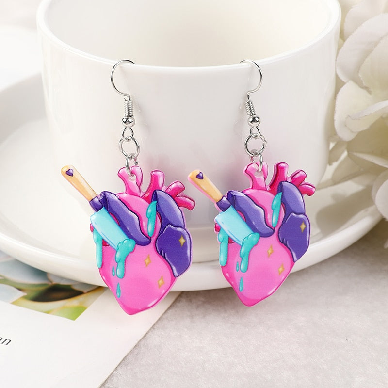 Pastel Goth Collection - Love Hurts Earrings