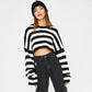 Striped & Cropped - Sweater