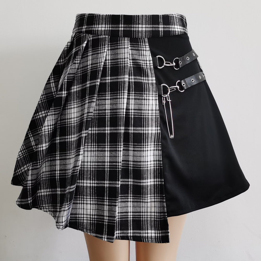 Grunge Plaid - Mini Skirt