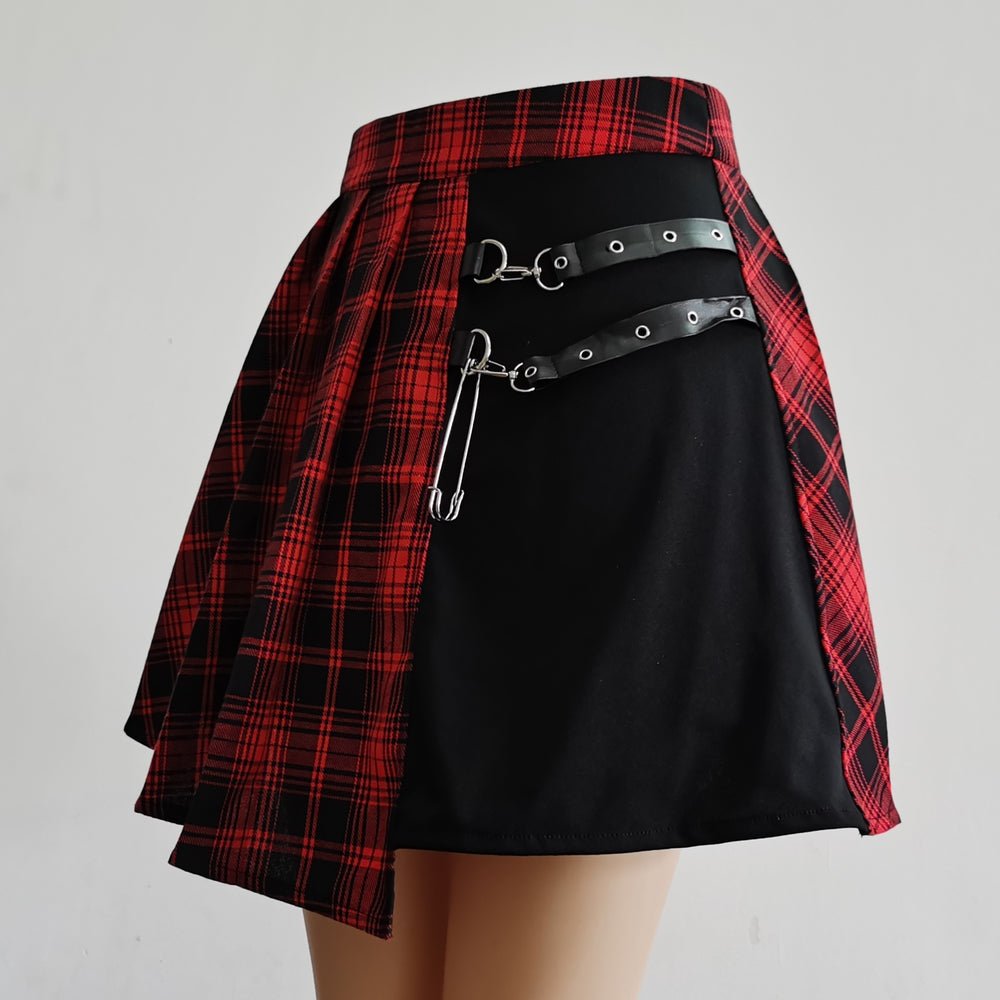 Grunge Plaid - Mini Skirt